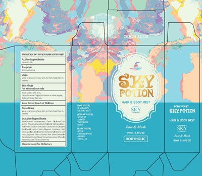 Image Of Carton (Bodyholic Sky Potion Hair And Body Mist Carton)